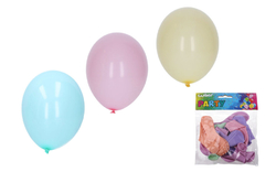 Balónek nafukovací 26cm - sada 10 ks pastelové barvy 004875