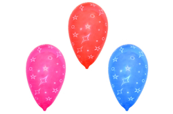 Balónek nafukovací 23cm - sada 10ks, hvězdičky 886110