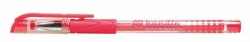 Gelové pero "Handle", červená, 0,2mm, s uzávěrem, FLEXOFFICE