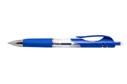 Spoko-Trigon - gelové pero, stisk. mechanismus - nový design, modrá náplň, modré