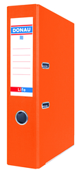 Pákový pořadač DANAU LIFE, A4/75 mm, karton, neonově oranžový