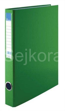 Pořadač čtyřkroužkový, zelený, 35 mm, A4, PP/ karton, VICTORIA