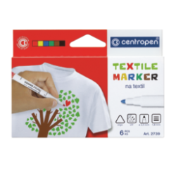 Popisovač 2739 /6 ks na textil 