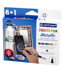 CENTROPEN DECOR PEN METALLIC 2737/ 8+1