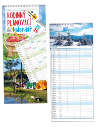 Nástěnný kalendář rodinný  plánovací -koťata