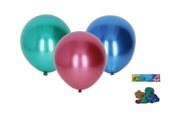 Balonek nafukovací 25cm metalový 5ks 009928
