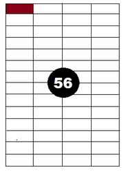 Samolepicí etiketa A4  52.5x21.2/100ks