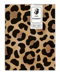 Týdenní diář - Student - V8 - lamino - kapesní - Leopard BTS9-3
