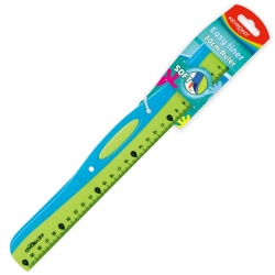 Pravítko KEYROAD 30cm, Easy liner, závěs, asort  