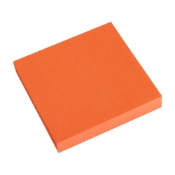 bloček samolepicí 75x75 neon oranž