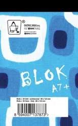 Šitý blok s recyklovaným papírem 17050 A7 čistý