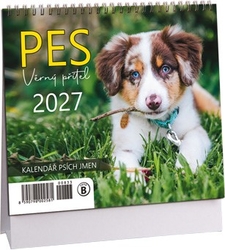Stolní kalendář- Pes - věrný přítel mini 