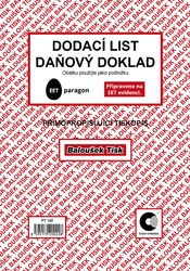 Dodací list - daňový doklad A5 -PT140