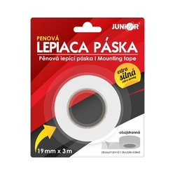 Lepicí páska oboustranná pěnová 19 mm x 3 m x 900mic