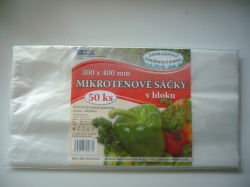 Mikrotenový sáček 300x400/15mi popis 50ks