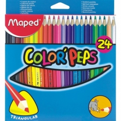 Pastelky MAPED 24ks  trojhranné