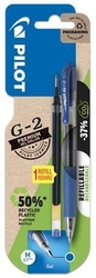 Gelové pero "G-2" + náplň, modrá, 0,32 mm, stiskací mechanismus