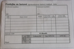 Prodejka za hotové A6.PT015 propisovací