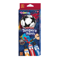 Colorino temperové barvy Football, tuba, 12 ml, 12 barev