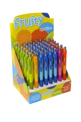 S011199248 Spoko Fruity kuličkové pero, modrá náplň, displej, mix barev