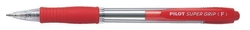 Kuličkové pero "Super Grip", červené tělo, 0,27mm, červená, PILOT