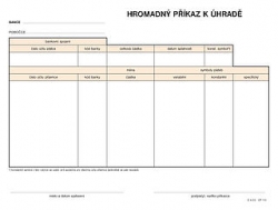 T.1110 hromadný příkaz k úhradě