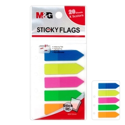Záložka lepící PVC 5 x 20 listů NEON 12x45mm