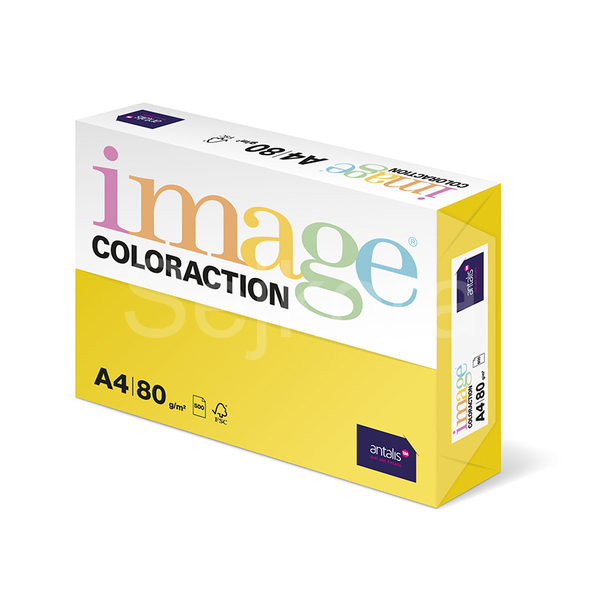 xerografický papír  Coloraction  80g A4 Canary středně žlutá 