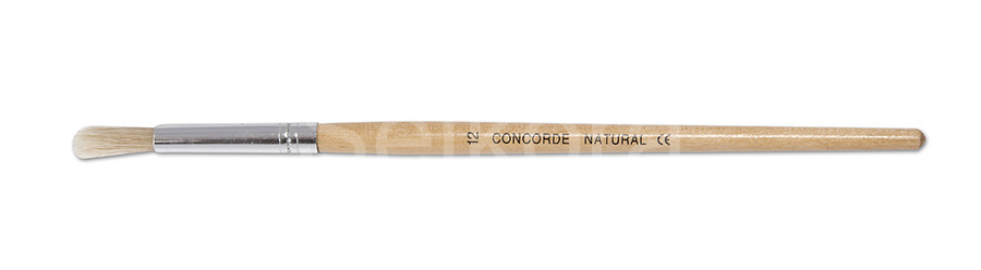 Štětec kulatý CONCORDE č. 12, natural, přírodní