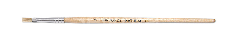 Štětec plochý CONCORDE č. 4, natural, přírodní štětiny