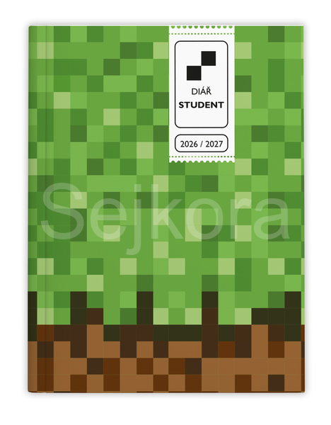 Týdenní diář - Student - V8 - lamino - kapesní - Kostky BTS9-5