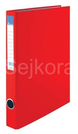 Pořadač čtyřkroužkový, červený, 35 mm, A4, PP/ karton, VICTORIA